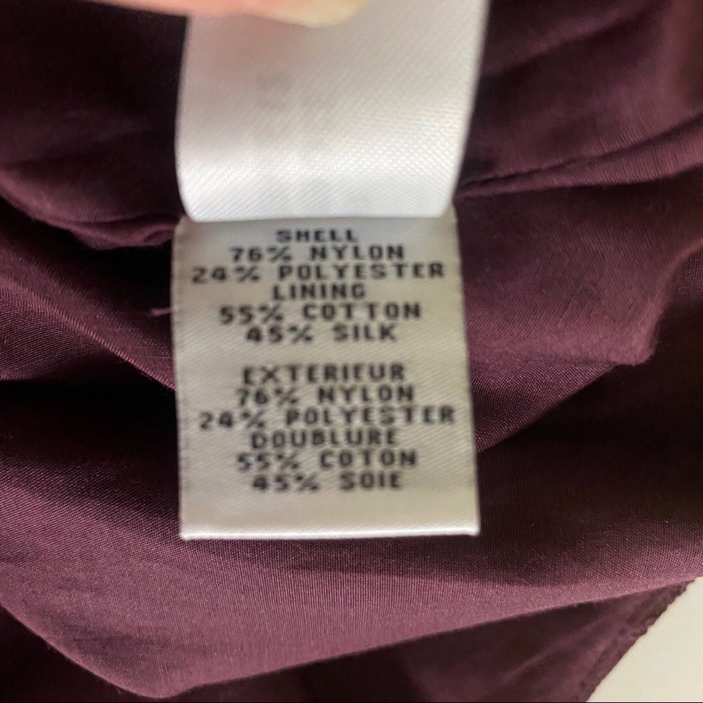 DVF Sarita Flower Lace Dress in Aubergine - Picture 14 of 14